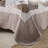 HoneiLife Queen Size 3‑Piece Flower Diamond Quilt Bedding Set, Soft Blended‑Fabric Coverlet with Matching Pillow Shams, Brown-118565876