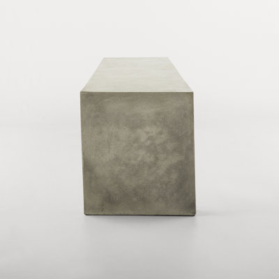 Lionel Cement Outdoor Bench