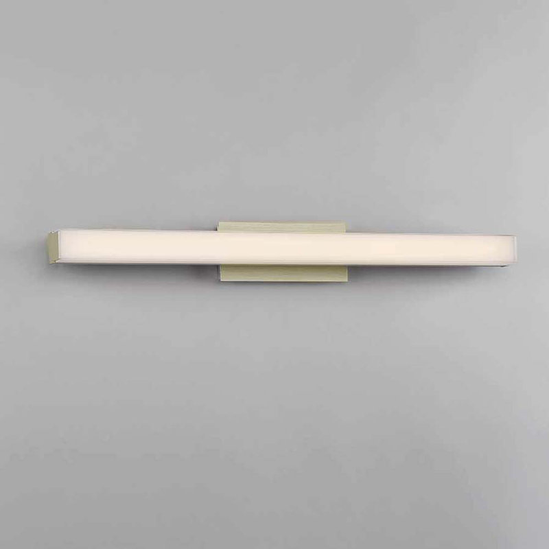 Salcedo Dimmable LED Bath Bar, Brushed Brass, 3000K, 3" H x 24" W x 2.75" D