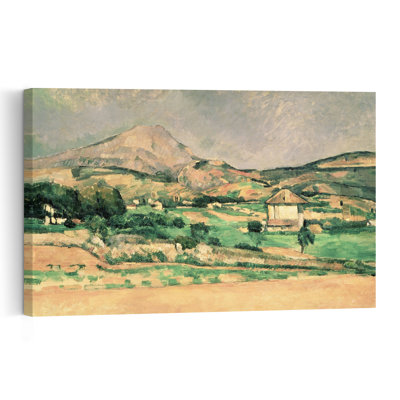 Montagne Sainte-Victoire, C.1882-85 Contemporary Landscape Mountain Wall Art Print by Paul Cezanne - 1 Piece Wrapped Canvas Wall Art