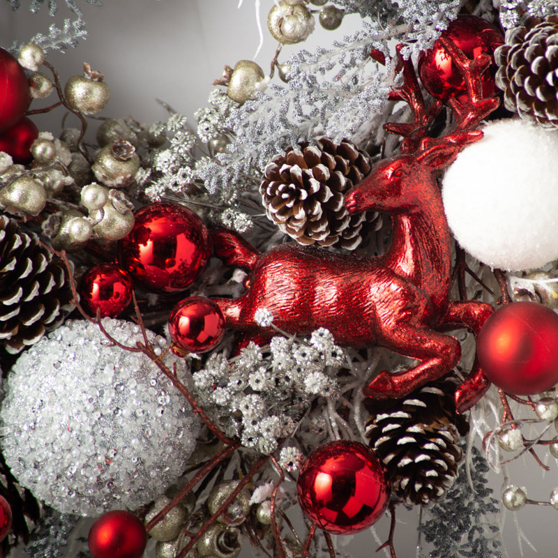 Handcrafted Faux Mixed Assortment Silk 30'' Wreath