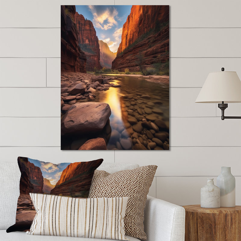 Zion National Park, Utah - décoration murale en métal, H 20 po x l 12 po