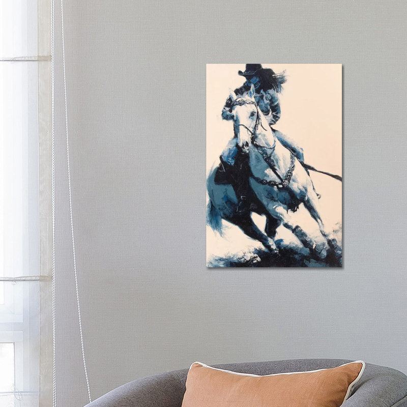 Mood indigo II 1 Piece Wrapped Canvas Wall Art, 66.04 cm H x 45.72 cm W x 1.91 cm D