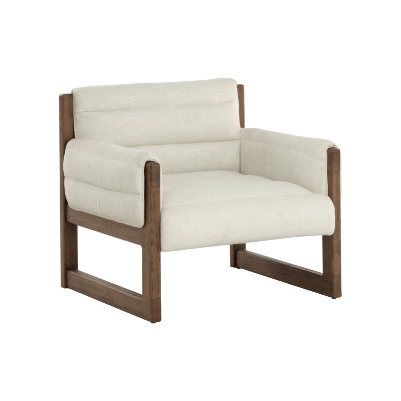 Fauteuil rembourré - Crème