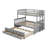 Kids Twin Over Full Bunk Bed with Trundle with Drawers-1914673386