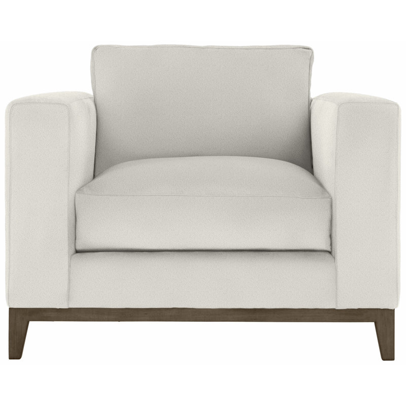 Noel 40" Wide Armchair, Portobello, White 5555-000