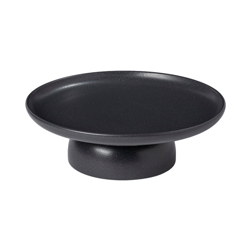 Casafina Pacifica Stoneware Cake Stand, Seed Gray