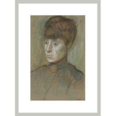 Tête de femme par Edgar Degas