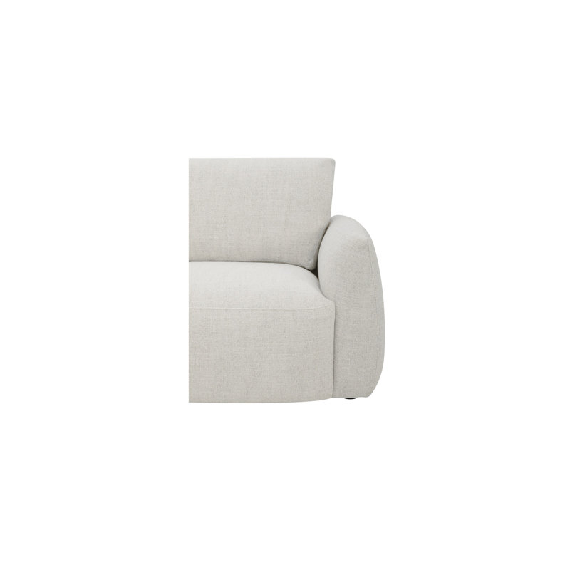 Callie Sofa 91 in. Flecked Oat, Beige, 35.4" H x 68" W x 39.4" D