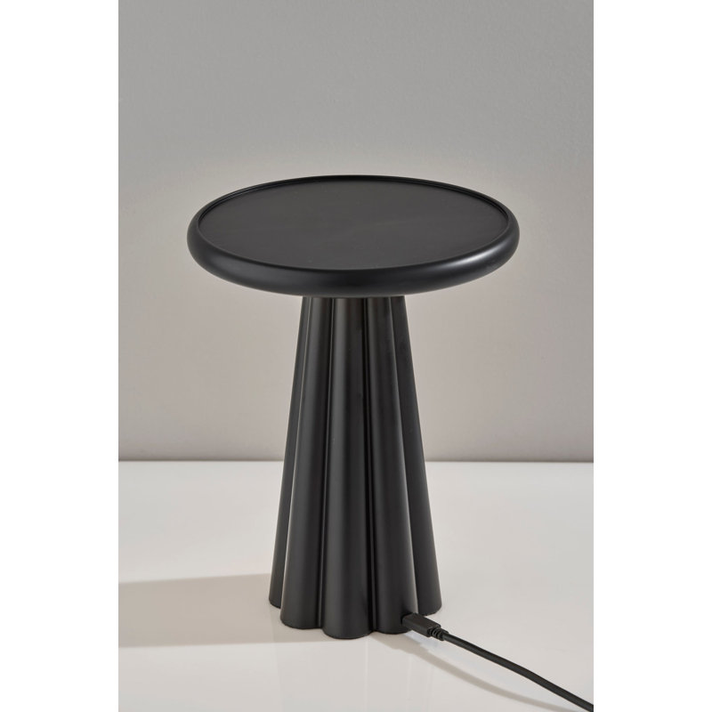 Mattie Black Cordless LED Outdoor Table Lamp