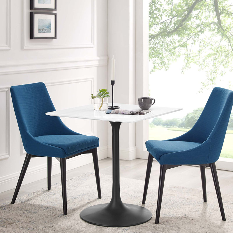 Lippa Square Dining Table, Black, 29.5" H x 28" W x 28" L
