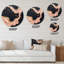 Horloge murale en or rose-93398069