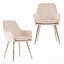 Chaises d'appoint avec pieds en métal-1877723618
