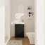 Meuble-lavabo autoportant de 23 po avec lavabo et support de rangement, portes à fermeture douce-204283475