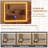 5 Drawer Makeup Vanity Desk With Lights & Power Outlet, Modern Fluted Design, 23.6" HD Lighted Mirror, Solid Wood Legs