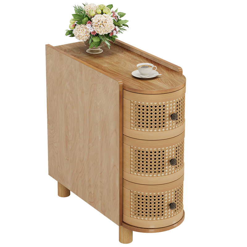 Table de bout en bois massif, Bois clair