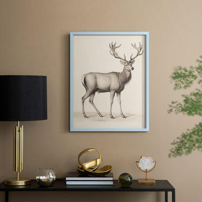 «Vintage Animal Print III», reproduction encadrée - bois massif