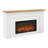  64" Wood Landscape Electric Fireplace in Oak-899656595