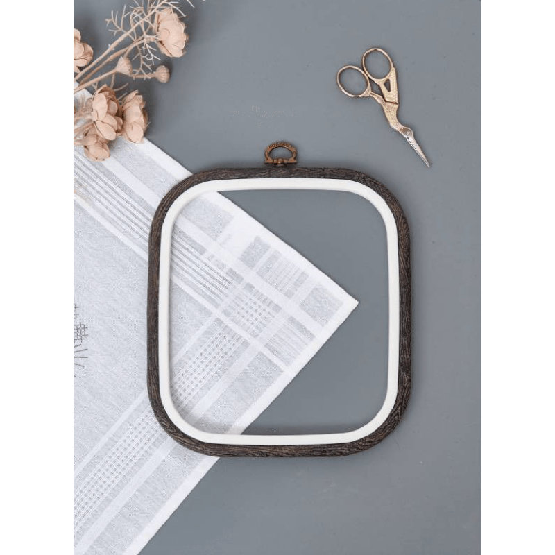 Carré Flexi Hoop Nurge 230-12 grain de bois, Brun
