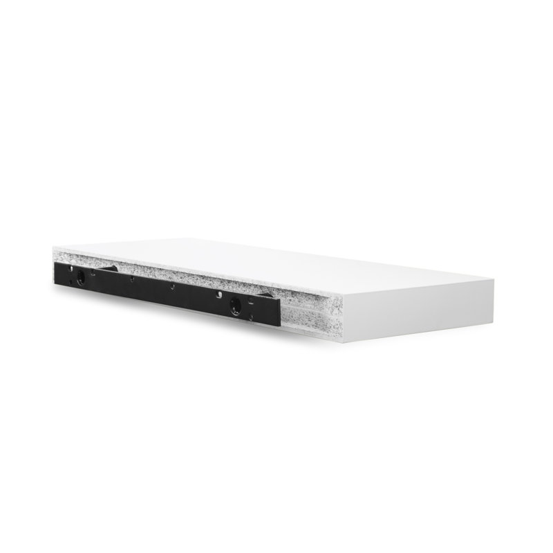 Balda Floating Shelf, Pure White, 2'' H x 35'' W x 9'' D