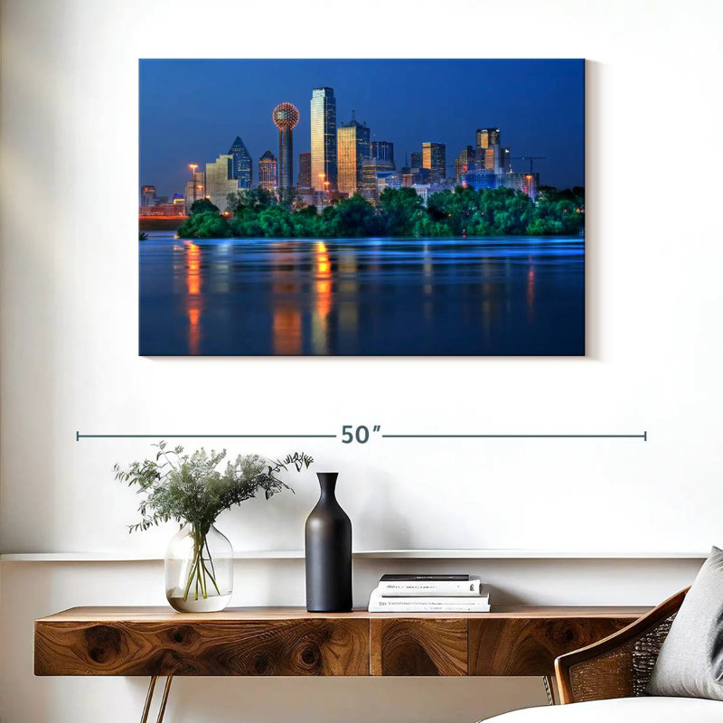 Nicci Trinity River Night Lights, 26" H x 39" W