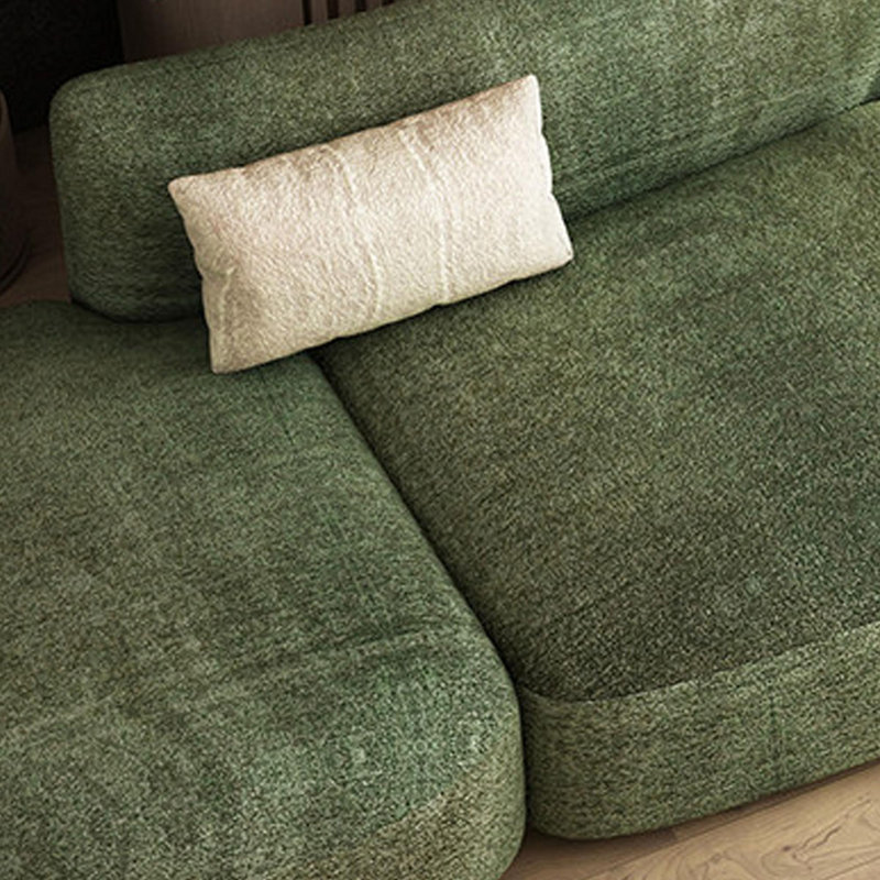 Chaise longue d'intérieur simple et décontractée, Left Hand Facing, Green