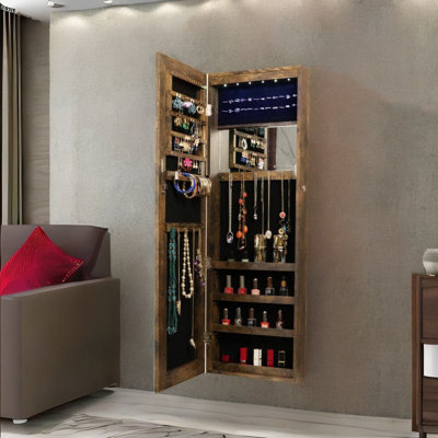 Armoire à bijoux murale large 14,24 po Arelus