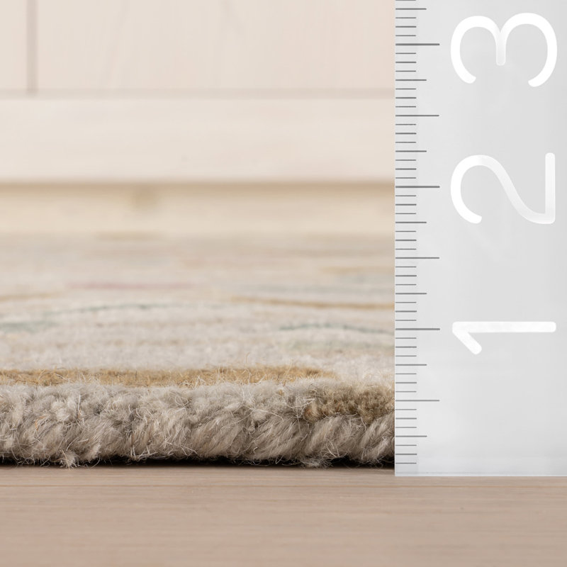 Ashmore Multi Hand Micro Hooked Wool Rug, Rectangle 7'6" x 9'6"