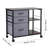 Mobile Metal File Cabinet with 3 Fabric Drawers and 2 Open Shelves, Perfect for Organized and Efficient Office Spaces-129472265
