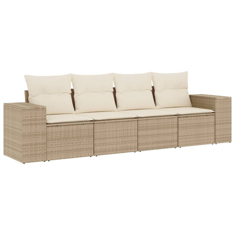 Vidaxl Garden Sofa Set Cream Beige