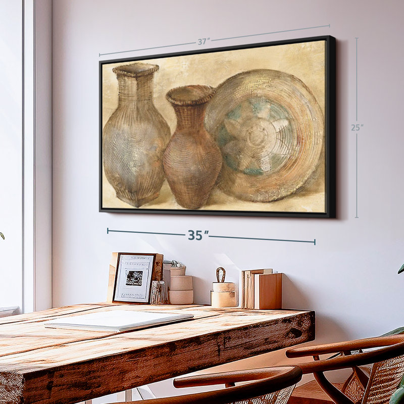 «Woven Vessels II Wall Art», H 37 po x l 25 po