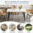 55'' L X 28'' W Sintered Stone Dining Table With Metal Legs