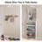 Shoe Storage Cabinet With 3 Flip Drawers