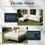  9-piece Wicker Rattan Patio Furniture Set, Deep Seating Outdoor Modular Sectional Sofa Conversation Set With Thick Cushions For Lawn, Garden-1356654764