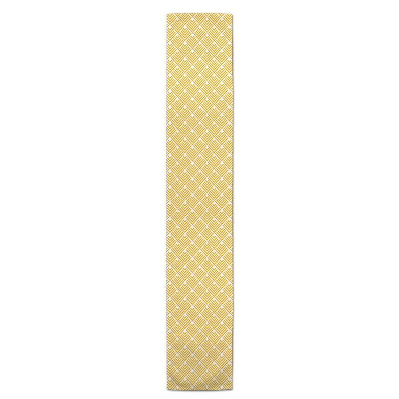 Lynda Table Runner, 90" x 16", Gibbsboro Arrow, Yellow