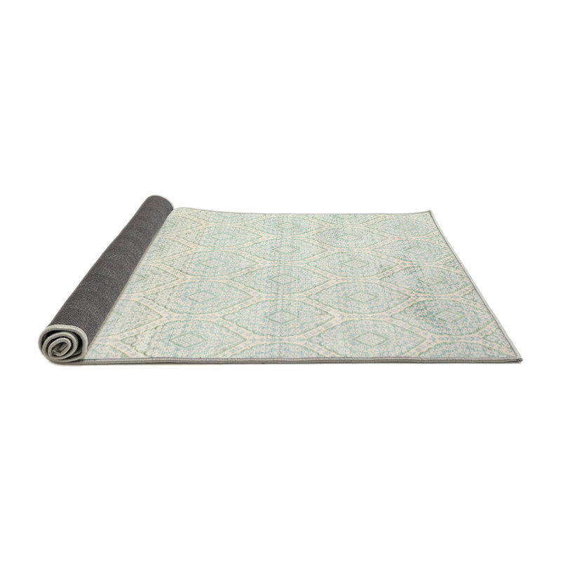 Tapis abstrait gris, Rond 8 pi