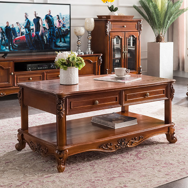 Table basse American, Brun