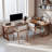 Simple Pine Solid Wood L - Shaped Desk