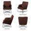 Averie Genuine Leather Designer Armchair With Footstool Included-2114222527