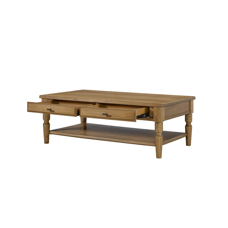 Table basse à tiroir, Amande