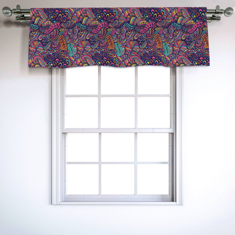 Sateen Ruffled Window Valance
