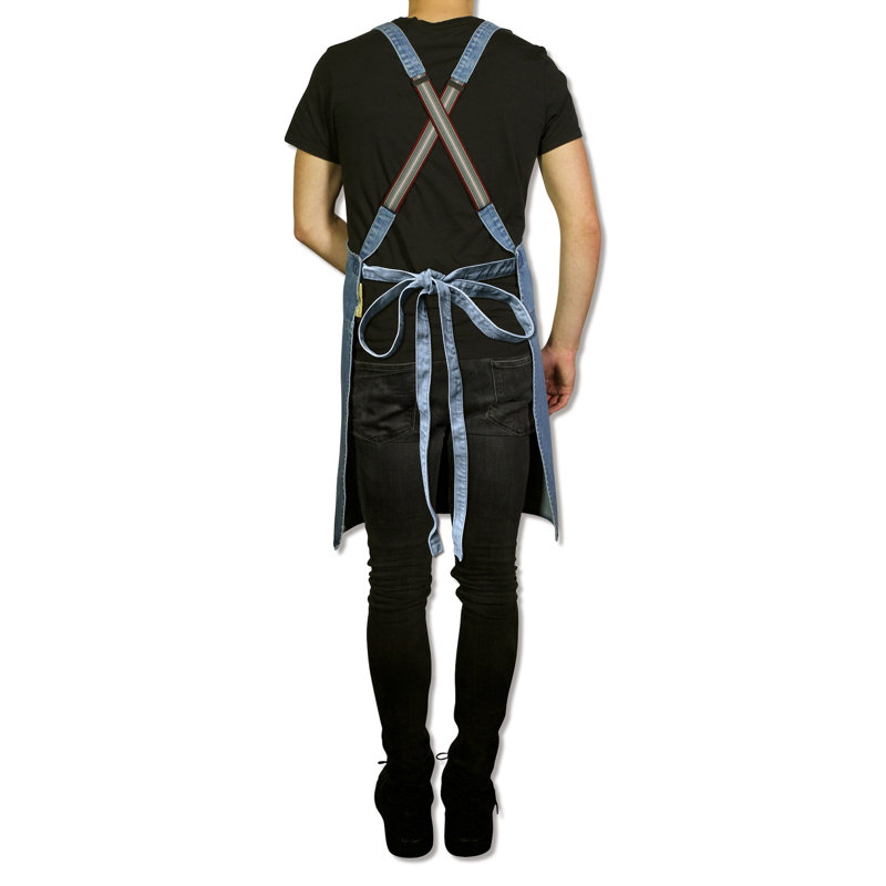 No Pattern Denim Chef Apparel