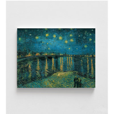 «Starry Night Over The Rhone», reproduction d'art encadrée de style Van Gogh, reproduction d'art de Vincent Van Gogh, art mural surdimensionné