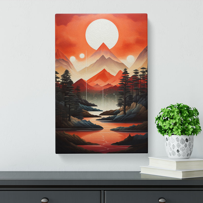 Landscape Geometric - Wrapped Canvas