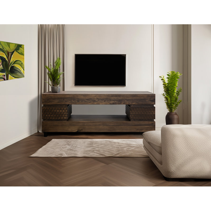 Meuble télé 2 tiroirs Domen