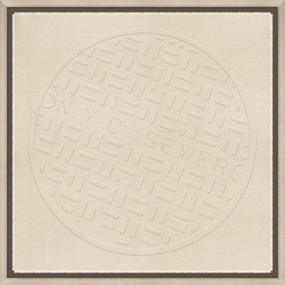Man Hole Tapestry 2 Framed Print Canvas