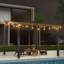 Pavillon de jardin extérieur en métal 8 x 10 pi avec cadre en aluminium