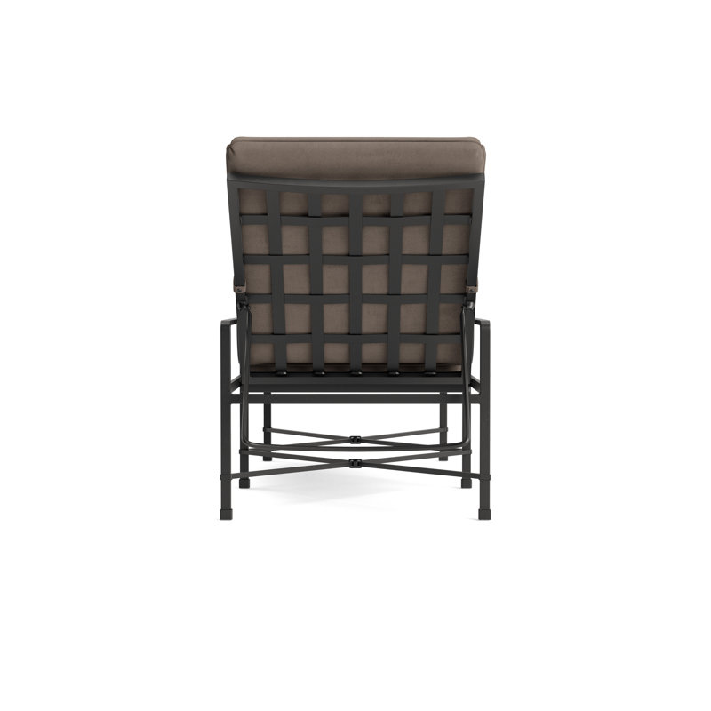 Venetian Outdoor Chaise Lounge, Fusion Clay, Textured Pewter