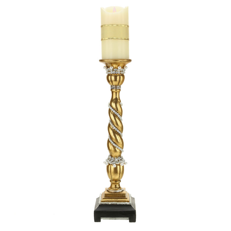 18.5" Resin Tabletop Candlestick