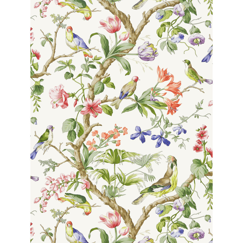 Belize Animal Print Wallpaper Roll, Ivory